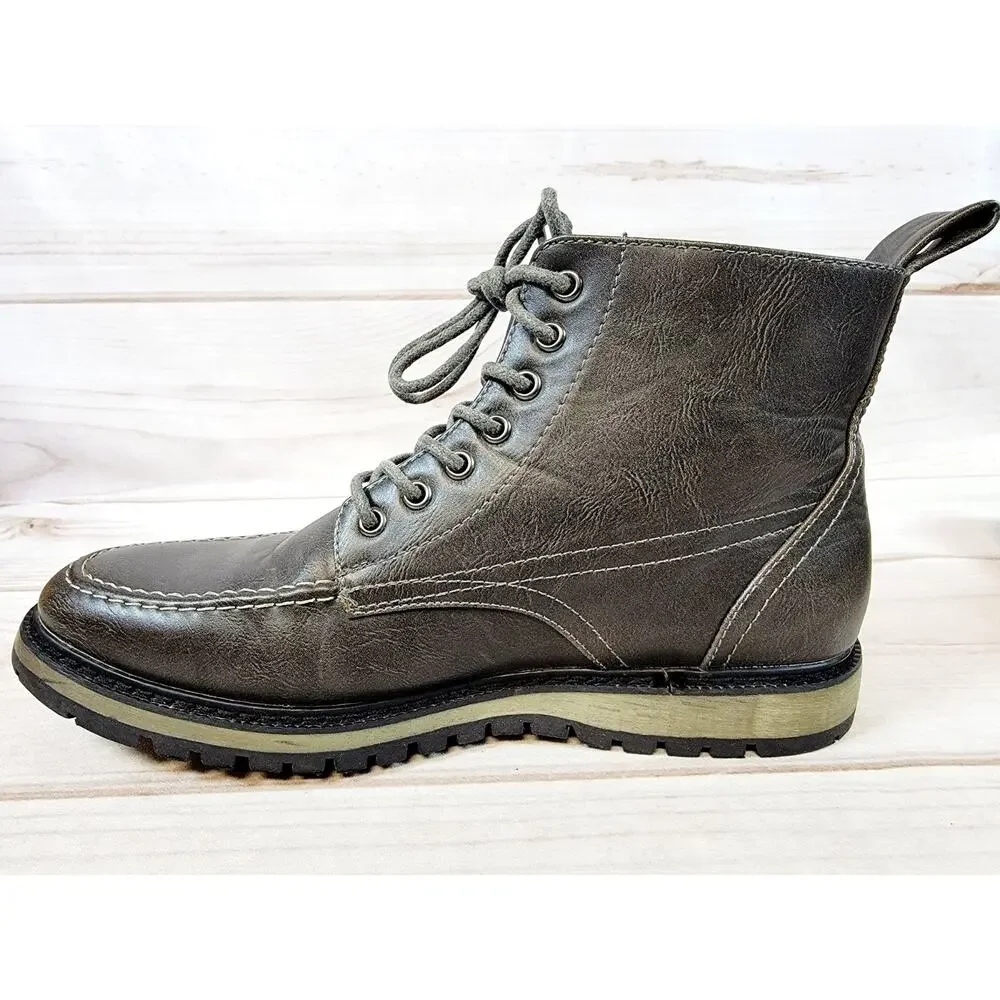 Hawke and Co. Sierra Boot Brown Size 9.5 Mens Shoes Memory Foam Leather